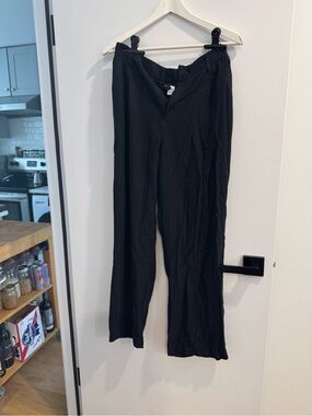 H&M Black Women's linen Pants/